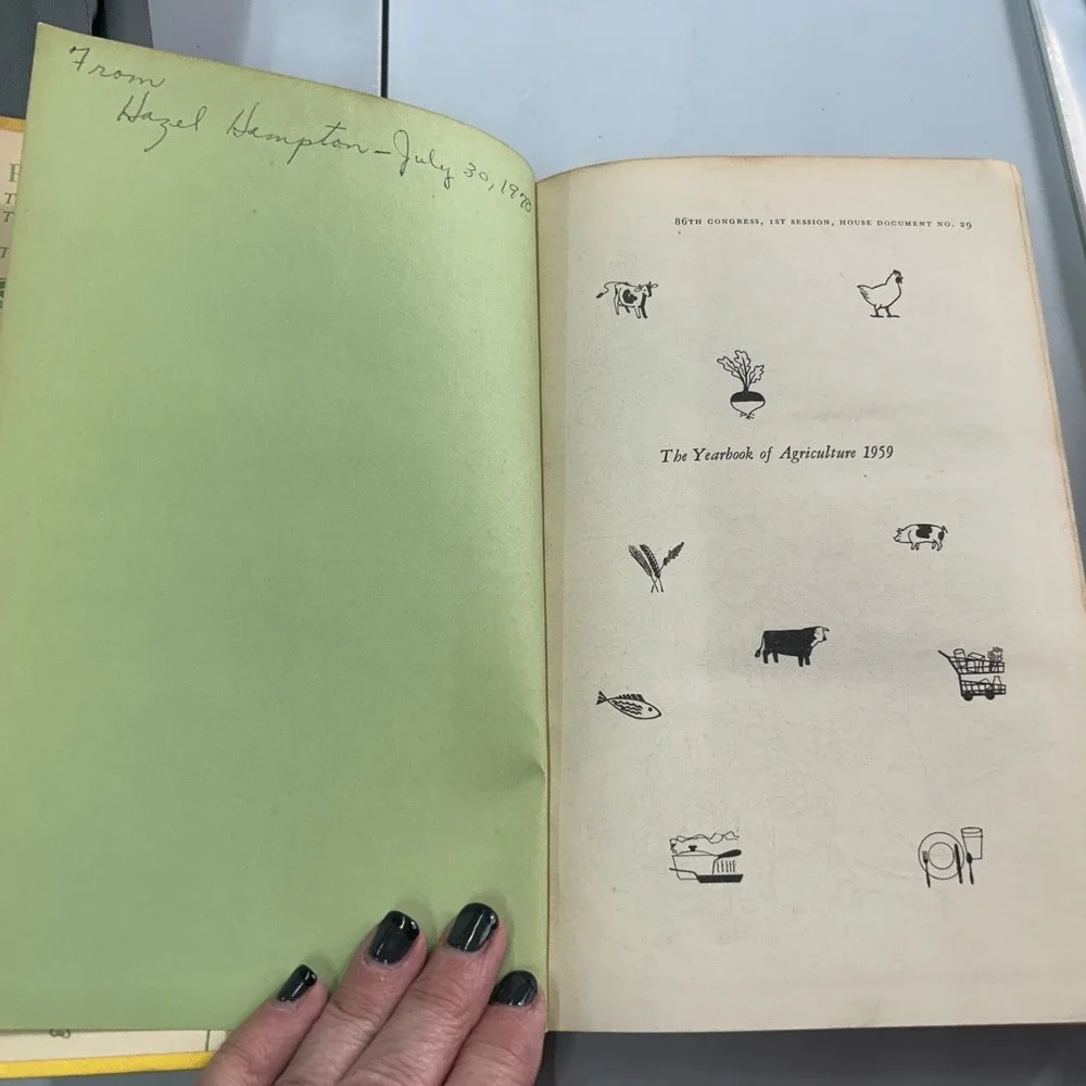 Food Yearbook of Agriculture 1959‎ USDA Government Printing Office